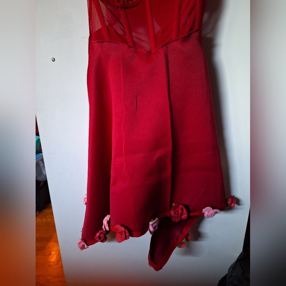 Red Rose Dress - Picture 3 of 4